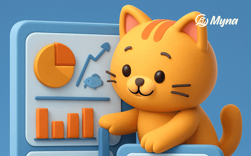 Кот с дашбордом проданной рыбы