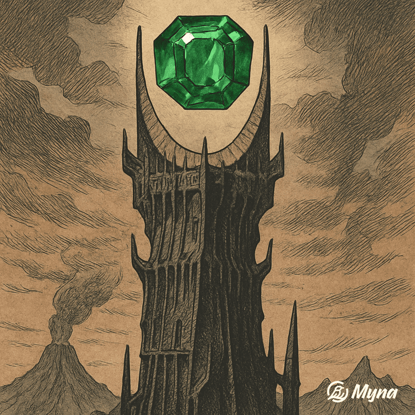 Башня с изумрудом на вершине